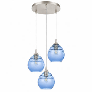 Brushed Nickel - 4ft Cord / Steel Blue