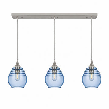Brushed Nickel - 4ft Cord / Steel Blue