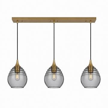 Polished Brass - 4ft Cord / Slate Gray