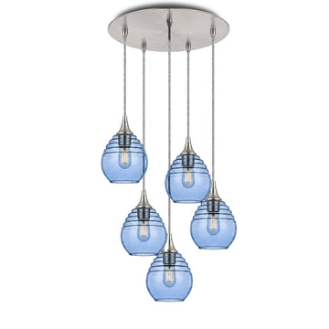 Steel Blue / Brushed Nickel - 4ft Cord