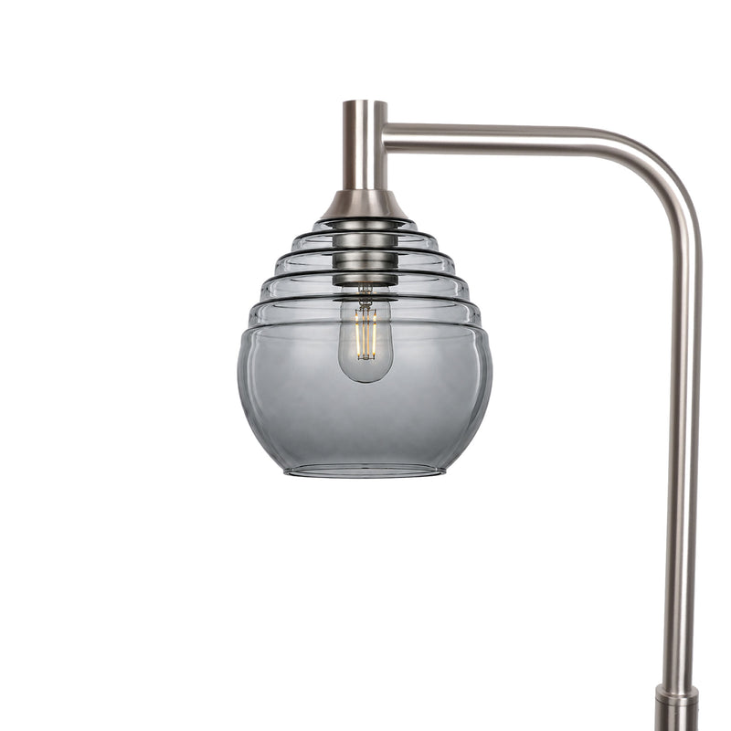 302 Floor Lamp — Slate Gray / Brushed Nickel