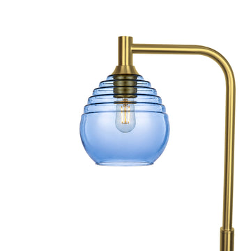 Steel Blue / Polished Brass