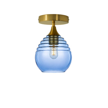 Steel Blue / Polished Brass