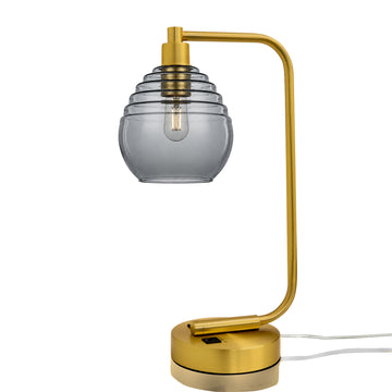 Slate Gray / Satin Brass