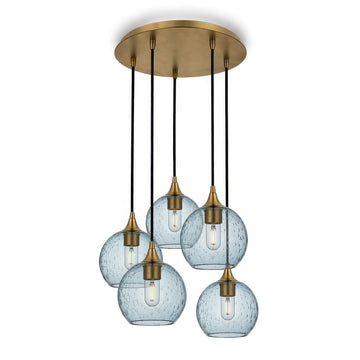 Lunar / Slate Gray / Polished Brass - 4ft Cord