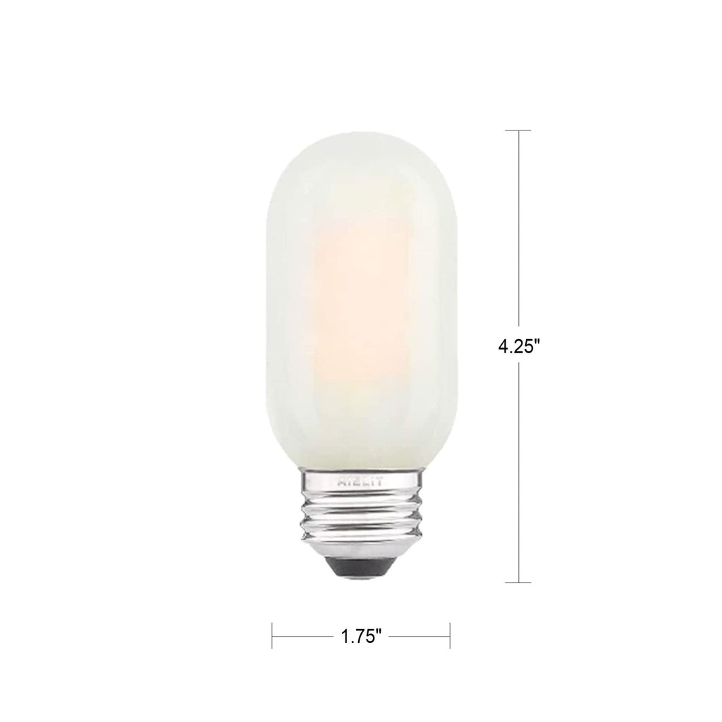 8 Watt Frosted Dimmable Filament Bulb - 2700k-Lightbulb-Bicycle Glass Co - Hardware-Single Bulb-Bicycle Glass Co