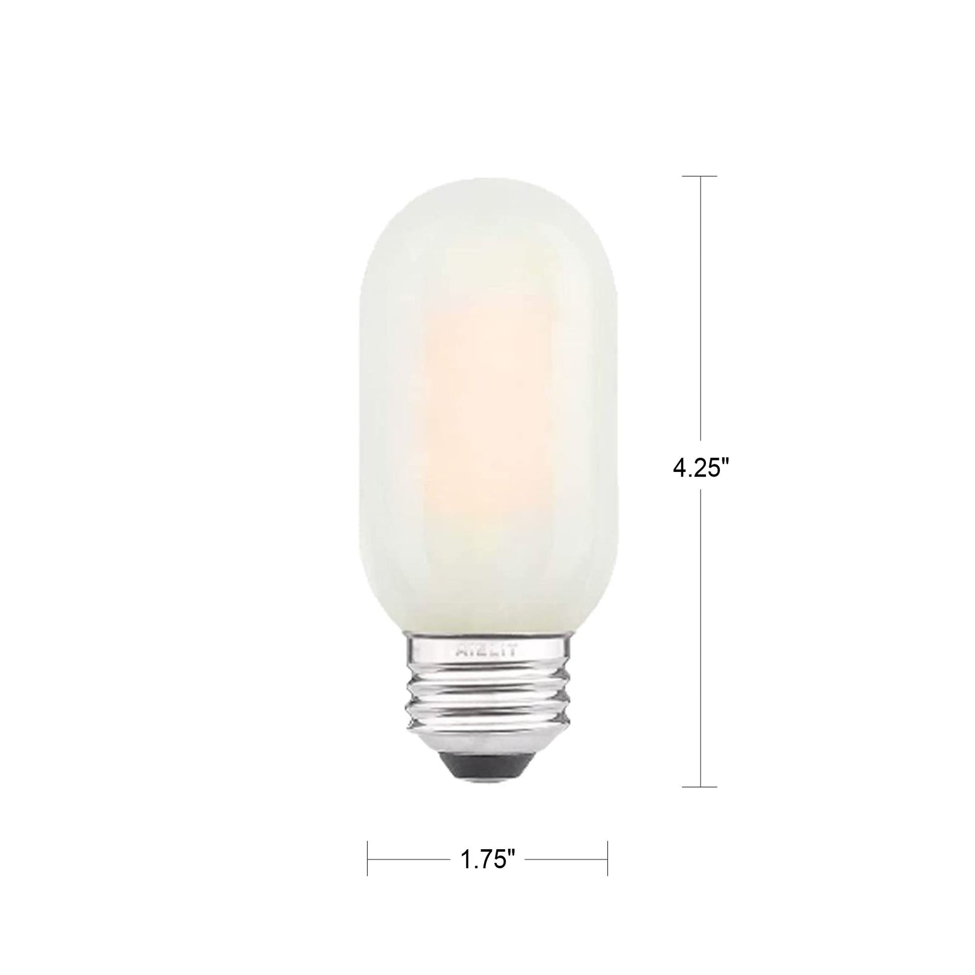 8 Watt Frosted Dimmable Filament Bulb - 2700k-Lightbulb-Bicycle Glass Co - Hardware-Single Bulb-Bicycle Glass Co