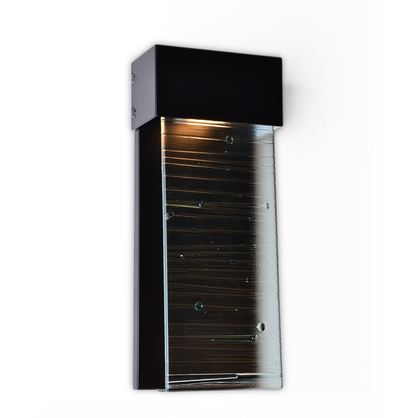 Glass Panel Wall Sconce-Glass-Bicycle Glass Co-Plank & Bead-Bicycle Glass Co