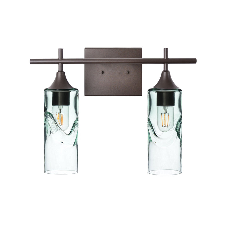 513 2-Light Wall Vanity – Antique Bronze / Swell / Eco Clear