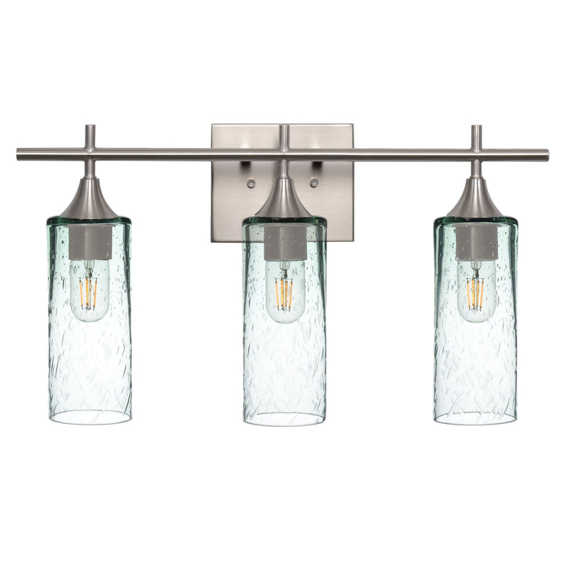 513 3-Light Vanity – Brushed Nickel / Lunar / Eco Clear