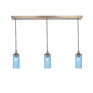 Polished Brass - 4ft Cord / Lunar / Steel Blue