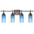 513 4-Light Vanity-Bicycle Glass Co-Lunar-Steel Blue-Antique Bronze-Bicycle Glass Co