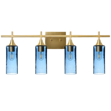 Lunar / Steel Blue / Polished Brass