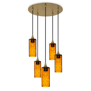 Lunar / Golden Amber / Polished Brass - 4ft Cord