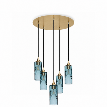 Swell / Slate Gray / Polished Brass - 4ft Cord