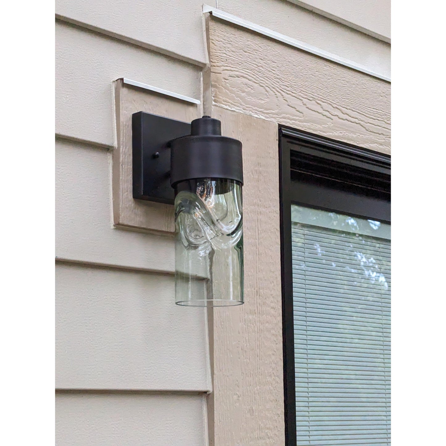 513 Exterior Wall Sconce-Glass-Bicycle Glass Co-Lunar-Steel Blue-Bicycle Glass Co