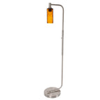 513 Floor Lamp-Glass-Bicycle Glass Co - Hotshop-Lunar-Steel Blue-Brushed Nickel-Bicycle Glass Co