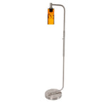 513 Floor Lamp-Glass-Bicycle Glass Co - Hotshop-Lunar-Steel Blue-Brushed Nickel-Bicycle Glass Co