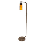 513 Floor Lamp-Glass-Bicycle Glass Co - Hotshop-Lunar-Steel Blue-Brushed Nickel-Bicycle Glass Co