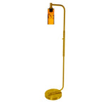 513 Floor Lamp-Glass-Bicycle Glass Co - Hotshop-Lunar-Steel Blue-Brushed Nickel-Bicycle Glass Co