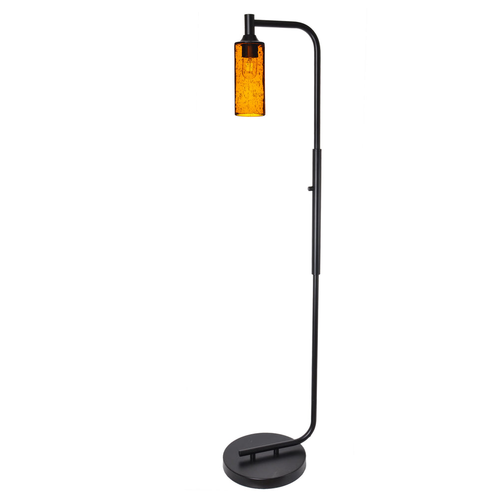 513 Floor Lamp-Glass-Bicycle Glass Co - Hotshop-Lunar-Steel Blue-Brushed Nickel-Bicycle Glass Co