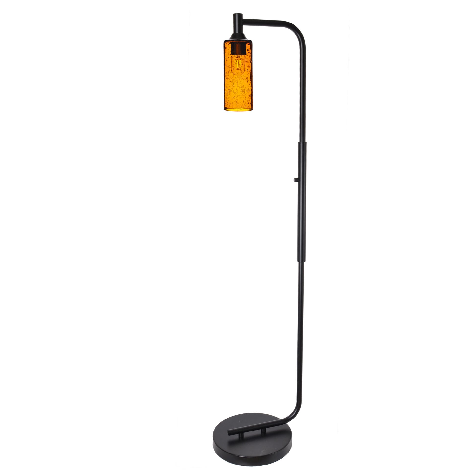 513 Floor Lamp-Glass-Bicycle Glass Co - Hotshop-Lunar-Steel Blue-Brushed Nickel-Bicycle Glass Co