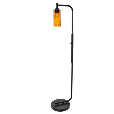 513 Floor Lamp-Glass-Bicycle Glass Co - Hotshop-Lunar-Steel Blue-Brushed Nickel-Bicycle Glass Co