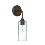 513 Interior Wall sconce-Glass-Bicycle Glass Co-Lunar-Eco Clear-Antique Bronze-Bicycle Glass Co