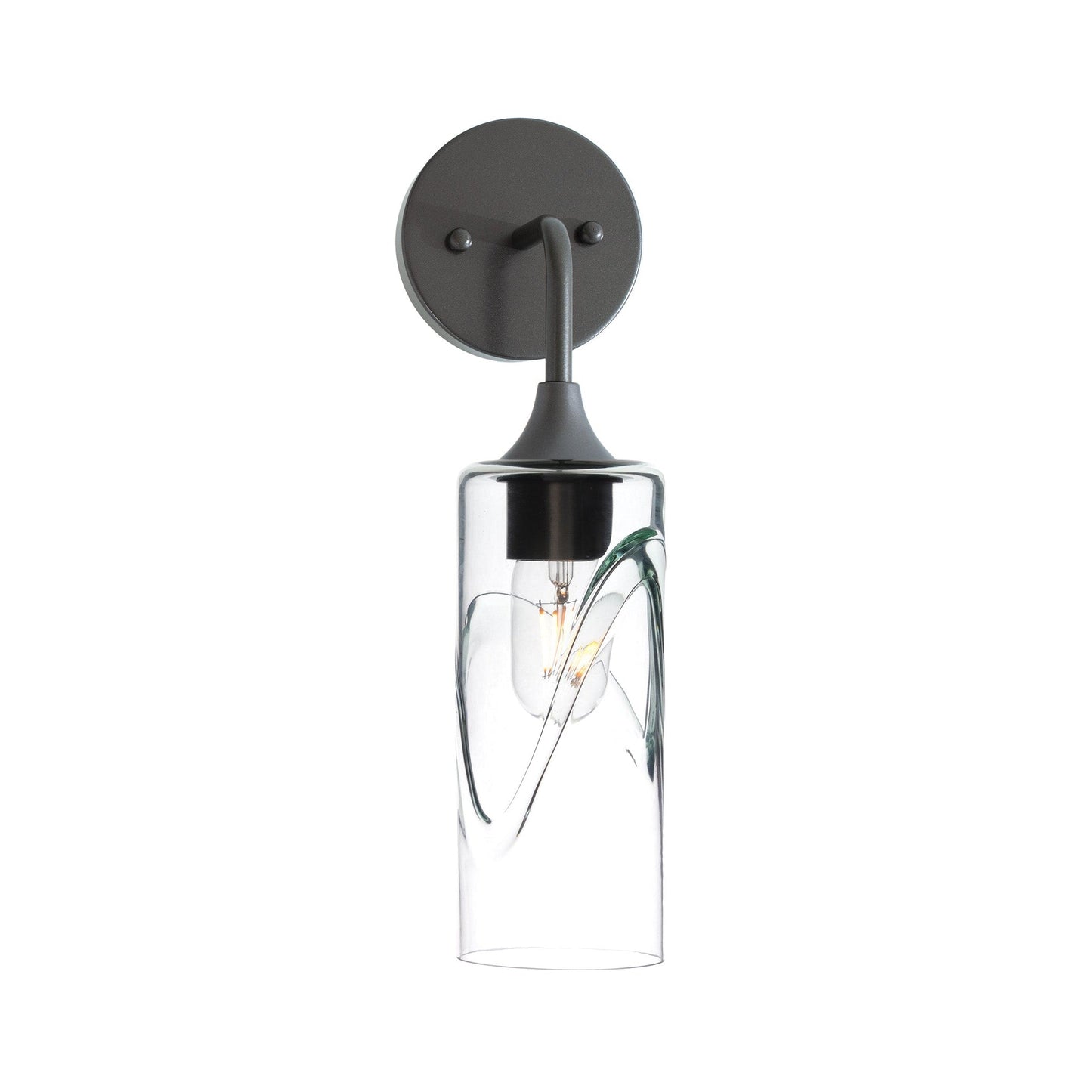 513 Interior Wall sconce-Glass-Bicycle Glass Co-Swell-Eco Clear-Antique Bronze-Bicycle Glass Co