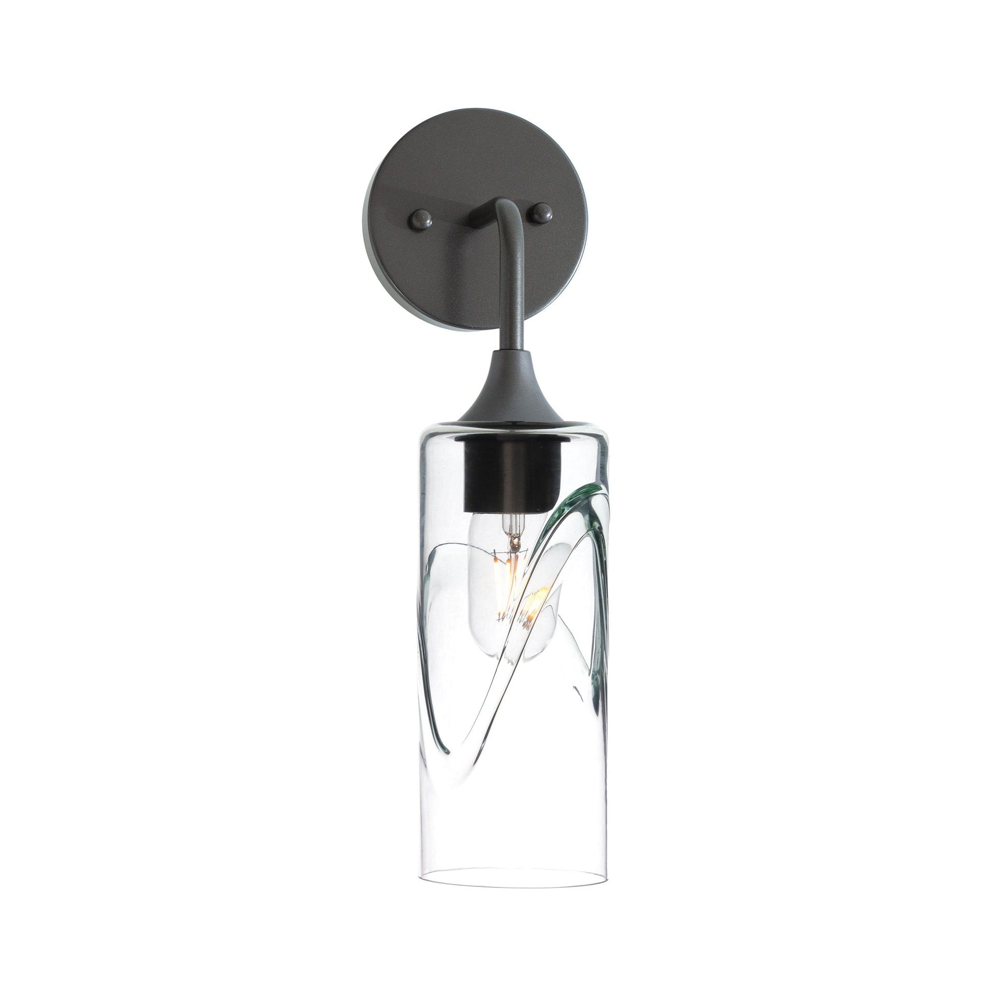 513 Interior Wall sconce-Glass-Bicycle Glass Co-Swell-Eco Clear-Antique Bronze-Bicycle Glass Co
