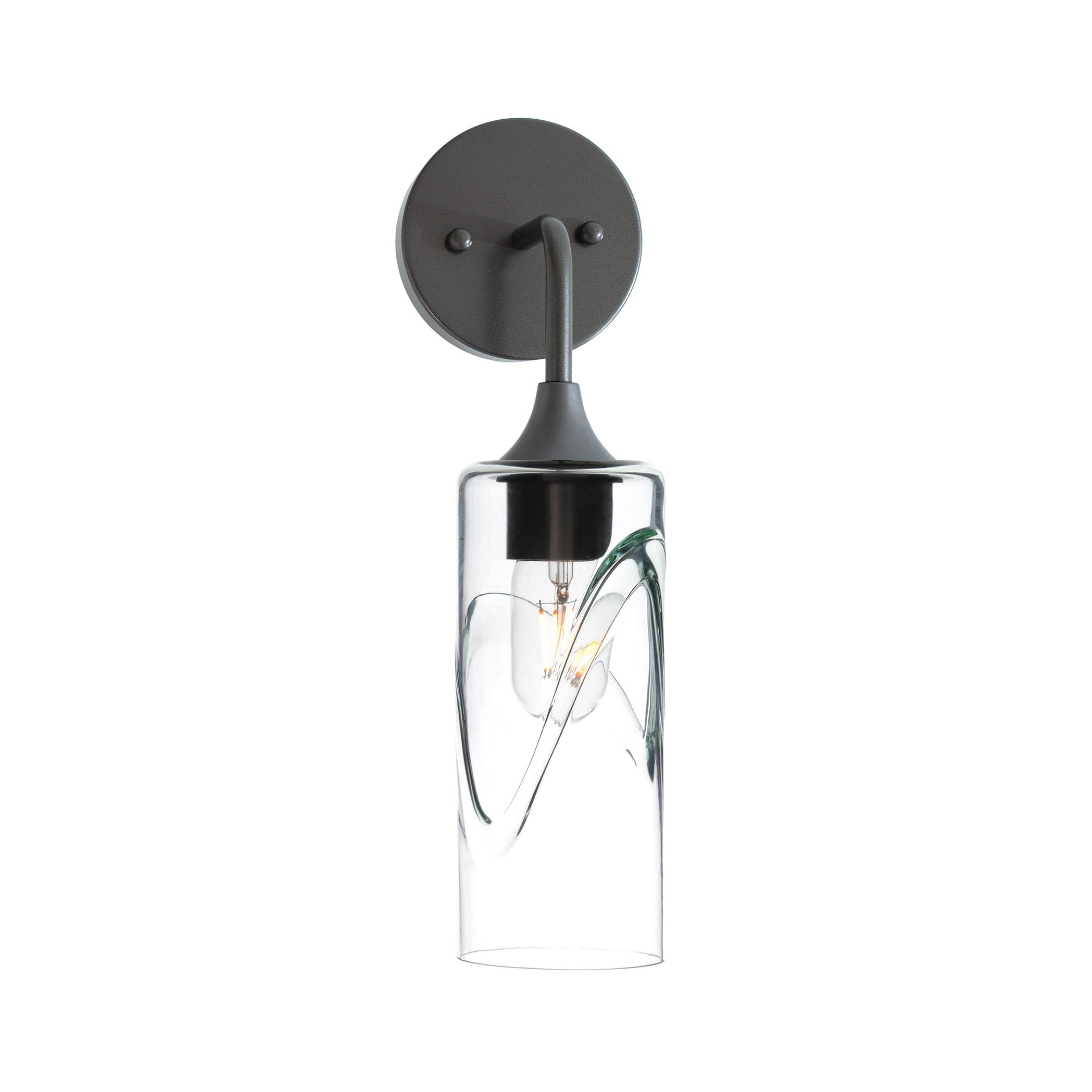 513 Interior Wall sconce-Glass-Bicycle Glass Co-Swell-Eco Clear-Antique Bronze-Bicycle Glass Co