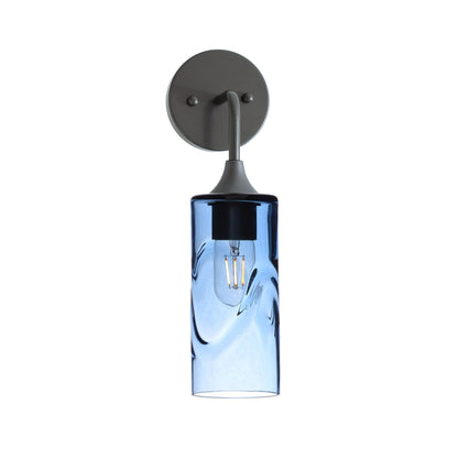 513 Interior Wall sconce-Glass-Bicycle Glass Co-Swell-Steel Blue-Antique Bronze-Bicycle Glass Co