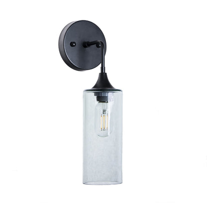 513 Interior Wall sconce-Glass-Bicycle Glass Co-Lucent-Eco Clear-Matte Black-Bicycle Glass Co