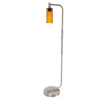 513 Lunar: Floor Lamp-Glass-Bicycle Glass Co - Hotshop-Slate Gray-Matte Black-Bicycle Glass Co