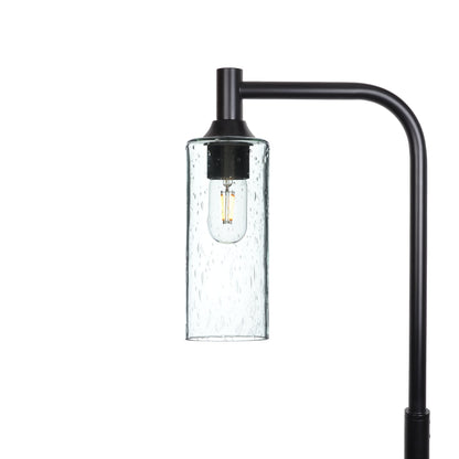 513 Lunar: Floor Lamp-Glass-Bicycle Glass Co - Hotshop-Eco Clear-Matte Black-Bicycle Glass Co