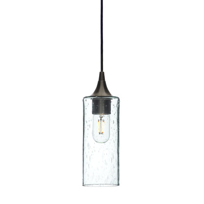 513 Lunar: Single Pendant Light-Glass-Bicycle Glass Co - Hotshop-Eco Clear-Antique Bronze-Bicycle Glass Co
