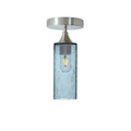 513 Semi-Flush-Glass-Bicycle Glass Co-Lunar-Slate Gray-Brushed Nickel-Bicycle Glass Co