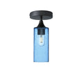 513 Semi-Flush-Glass-Bicycle Glass Co-Lunar-Steel Blue-Antique Bronze-Bicycle Glass Co