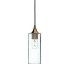 513 Single Pendant Light-Bicycle Glass Co-Polished Brass 15ft Cord + Track Mount-Lunar-Eco Clear-Bicycle Glass Co