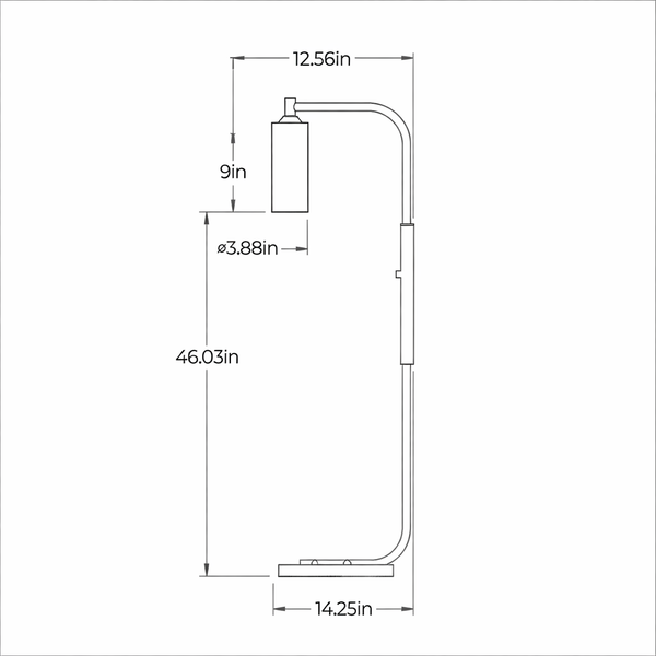 Dimensional Drawing: Side