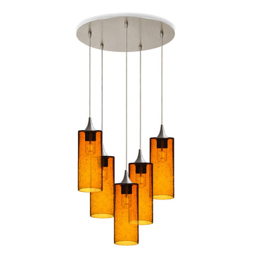 Lunar / Golden Amber / Brushed Nickel - 4ft Cord