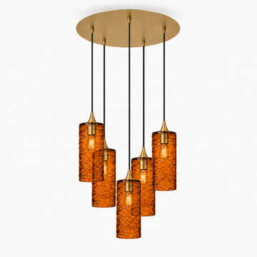 Spun / Golden Amber / Polished Brass - 4ft Cord