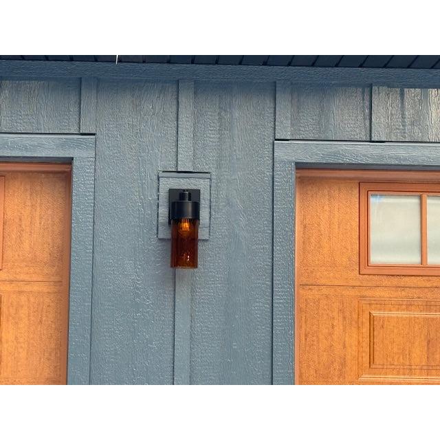 515 Exterior Wall Sconce-Bicycle Glass Co-Lunar-Steel Blue-Bicycle Glass Co