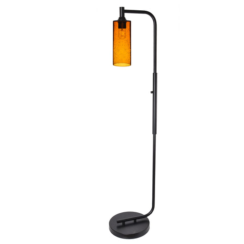 515 Floor Lamp-Glass-Bicycle Glass Co - Hotshop-Lunar-Steel Blue-Brushed Nickel-Bicycle Glass Co