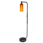 515 Floor Lamp-Glass-Bicycle Glass Co - Hotshop-Lunar-Steel Blue-Brushed Nickel-Bicycle Glass Co
