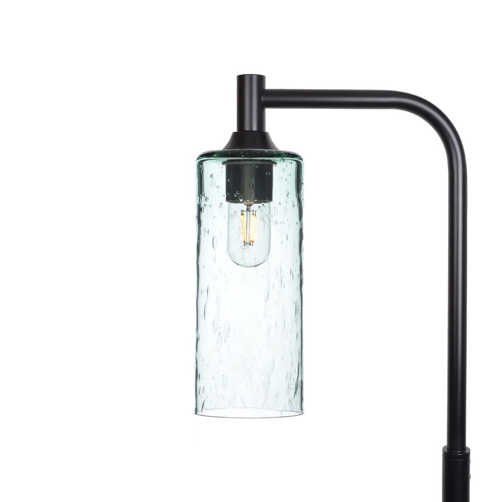 515 Floor Lamp-Glass-Bicycle Glass Co - Hotshop-Lunar-Eco Clear-Matte Black-Bicycle Glass Co