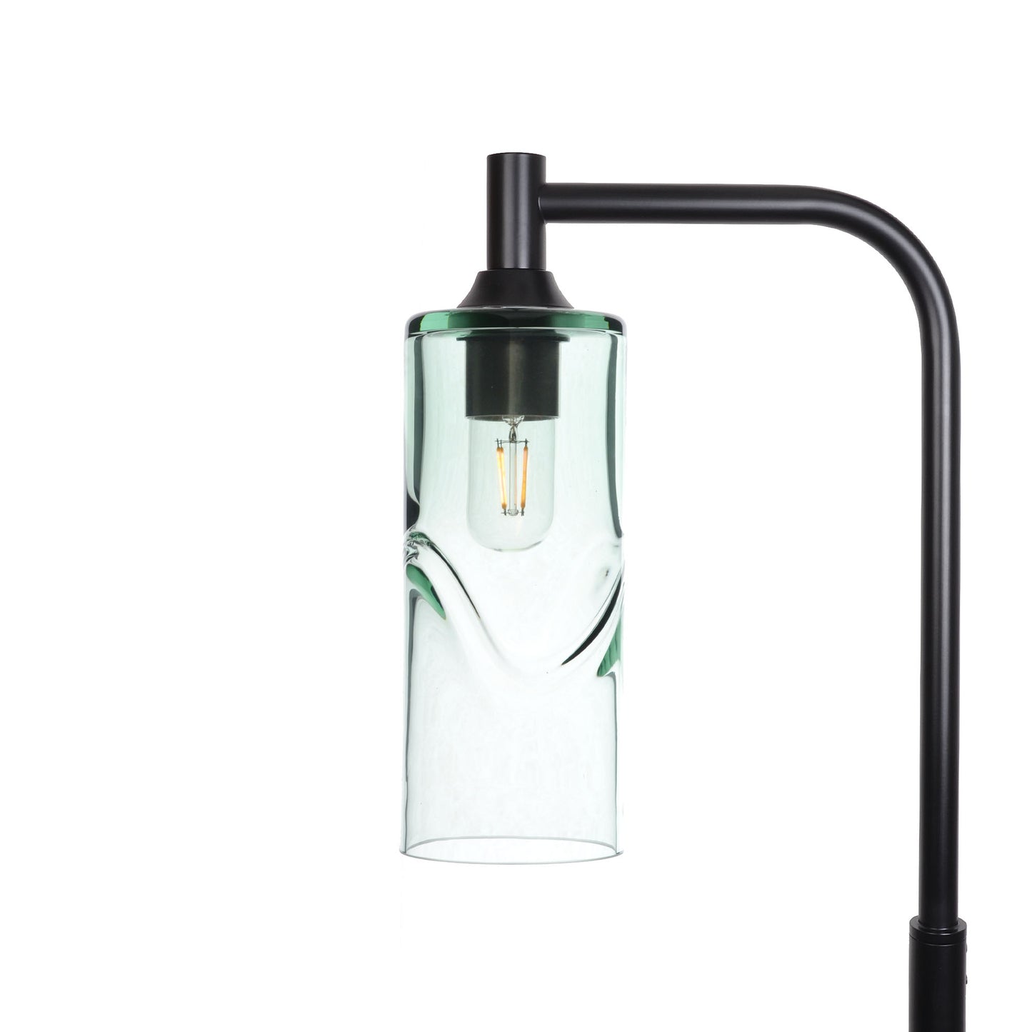 515 Floor Lamp-Glass-Bicycle Glass Co - Hotshop-Swell-Eco Clear-Matte Black-Bicycle Glass Co