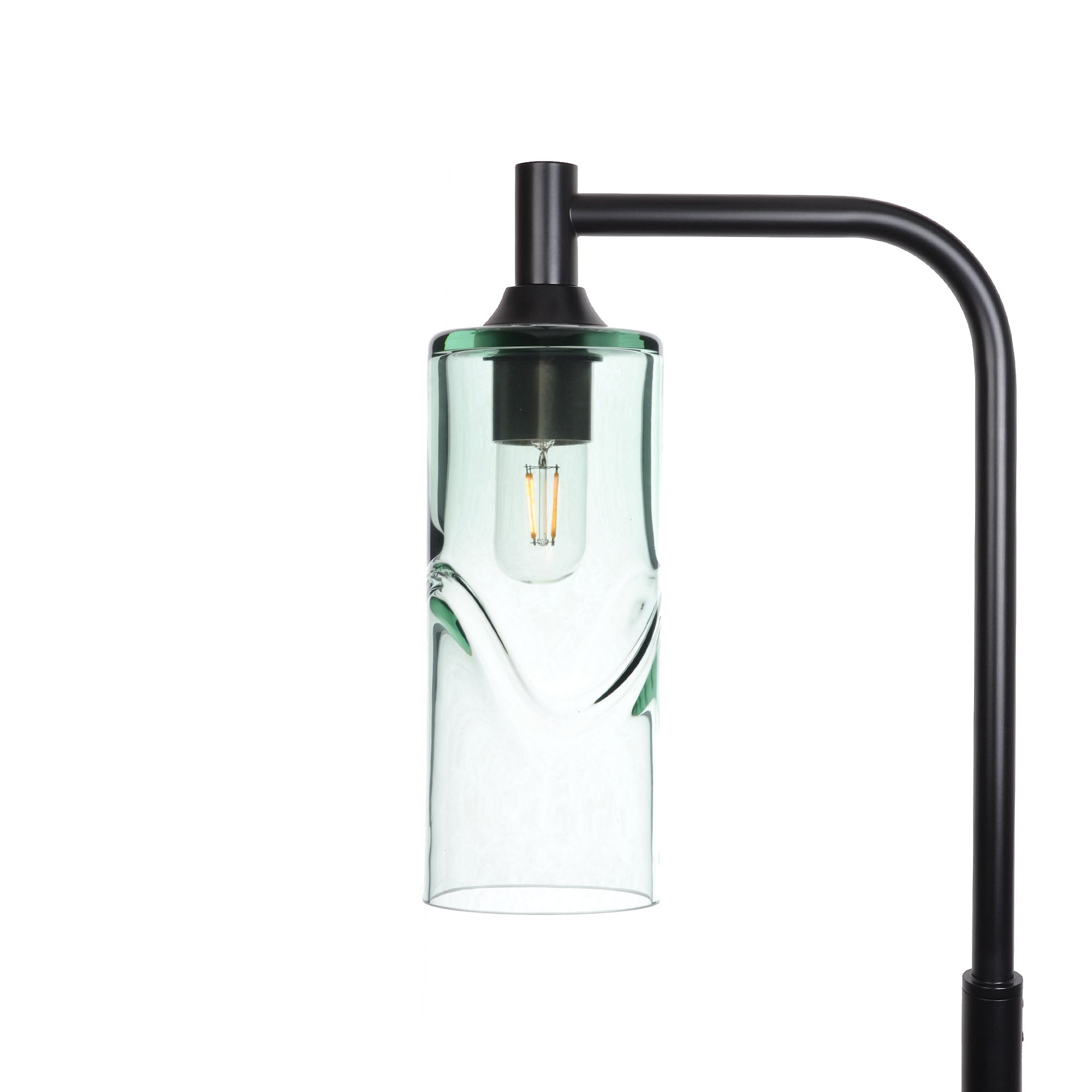 515 Floor Lamp-Glass-Bicycle Glass Co - Hotshop-Swell-Eco Clear-Matte Black-Bicycle Glass Co