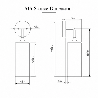 515 Interior Wall Sconce-Bicycle Glass Co-Swell-Steel Blue-Antique Bronze-Bicycle Glass Co