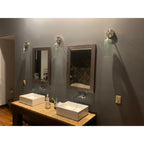 515 Interior Wall Sconce-Bicycle Glass Co-Swell-Steel Blue-Antique Bronze-Bicycle Glass Co